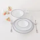 سرویس چینی 35 پارچه کامل شهرزاد چینی زرین وایت رز با بهترین قیمت