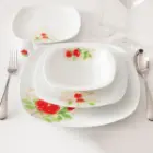 سرویس چینی 27 پارچه غذاخوری کواترو چینی زرین شارلوت