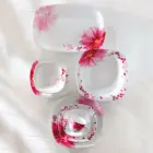 سرویس چینی 27 پارچه کامل غذاخوری کواترو چینی زرین آنجلیکا