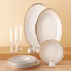 اقلام سرویس رومینا طلایی چینی زرین