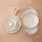 خرید سرویس رومینا طلایی چینی زرین