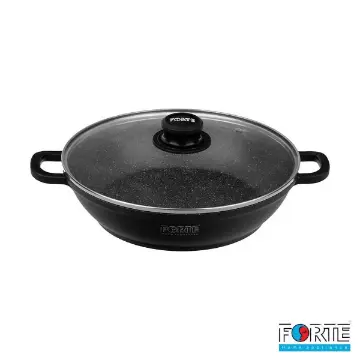 نمایش جزئیات برای تابه گرانیتی دو دسته فورته Forte سایز 28 تابه-دودسته-فورته-سایز-28-مشکی