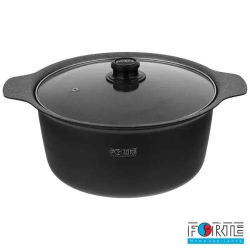 قابلمه گرانیتی کاترینا مدل فورته مشکی سایز 32