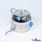 کتری استیل 5 لیتر با قوری چینی طرح ترک یونیک UN-7295