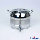 کتری استیل 5 لیتر با قوری چینی طرح ترک یونیک UN-7295