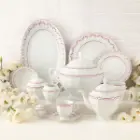 قیمت چینی زرین 12 نفره فرانسیس صورتی
