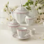 مشخصات سرویس چینی 29 پارچه غذاخوری نئوکلاسیک چینی زرین فرانسیس صورتی