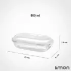ابعاد-ظرف-شیشه-ای-بیضی-سرو-و-نگهداری-دربدار-500-میلی-لیتر-لیمون