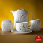 معرفی سرویس چای خوری چینی زرین ایتالیا اف طرح رسپینا 17 پارچه