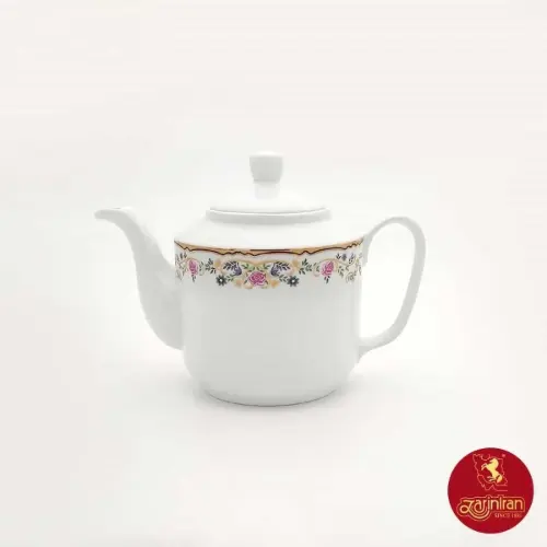 قوری چینی زرین طرح گلستان
