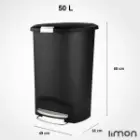 سطل پدال دار 50 لیتری لیمون