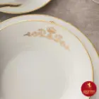 سرویس غذاخوری چینی زرین شهرزاد کوئین طلایی 6 نفره