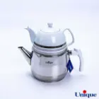 ست کتری و قوری تک دسته استیل یونیک UN-7285