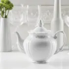 قوری چینی زرین چهار ترک طرح زرین