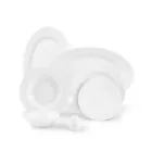 سرویس چینی زرین ایتالیا اف سفید 6 نفره 28 پارچه