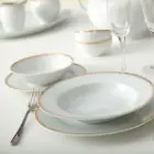 سرویس شش نفره 28 پارچه چینی زرین رویه آرایی ایتالیا اف سپیدار
