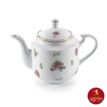نمایش جزئیات برای چینی زرین قوری چای استوانه بزرگ طرح بیدگل مینیاتوری - گل سرخی چینی زرین قوری چای استوانه بزرگ طرح بیدگل مینیاتوری