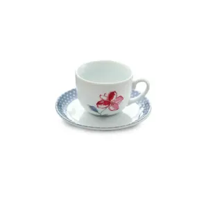 سرویس چینی 12 پارچه چای خوری والنسیا ارغوانی