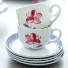 سرویس چینی 12 پارچه چای خوری والنسیا ارغوانی