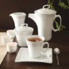 سرویس چینی 17 پارچه چای خوری وینچی الیسه اسپاتی پلاتینی