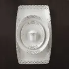 خرید قسطی سرویس چینی زرین 97 پارچه وینچی اسپاتی پلاتینی