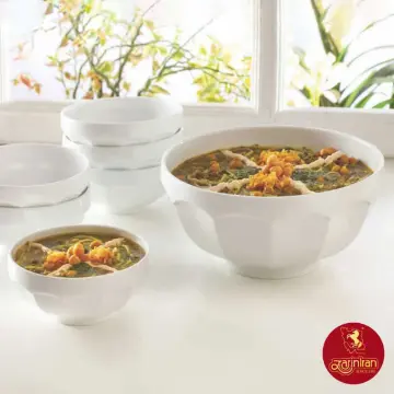 چینی زرین سرویس 7 پارچه پیاله نئوکلاسیک سفید