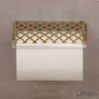 جا دستمال رولی دیواری بزرگ طرح گل لیمون
