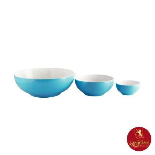 سرویس پیاله چینی زرین طرح پسته 13 پارچه