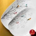 قیمت سرویس 27 پارچه غذاخوری چینی زرین ایتالیا اف طرح رسپینا 6 نفره