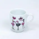 ماگ چینی دسته دار طرح فلامینگو