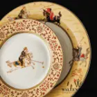 بشقاب سرویس چینی چوگان والندورفر Wallendorfer شهرزاد 12 نفره 108 پارچه
