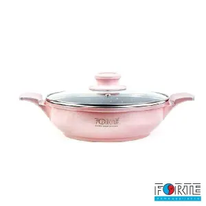 تابه گرانیتی فورته مدل اسکار پلاس سایز 28 رنگ Peach