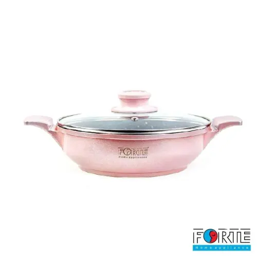 تابه گرانیتی فورته مدل اسکار پلاس سایز 28 رنگ Peach
