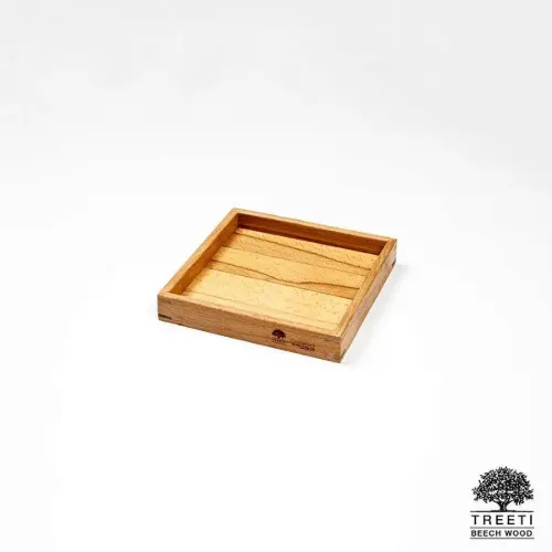 سینی چوبی مربع طرح ژاپنی تریتی سایز کوچکB3640