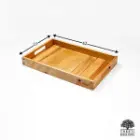 سینی چوبی دسته دار تریتی طرح ژاپنی سایز بزرگ B3622