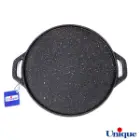 تابه گریل چدنی یونیک درب دار با زیره چوبی UN-6005