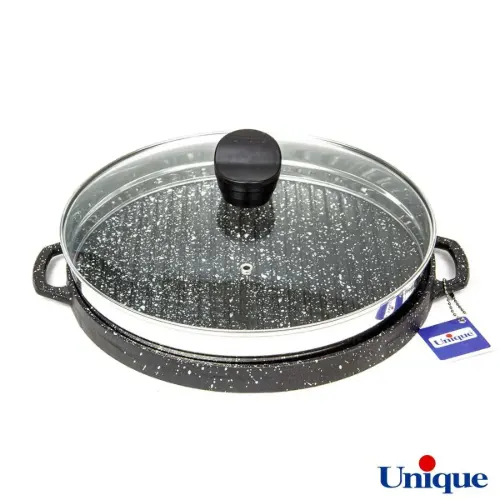 تابه گریل چدنی یونیک درب دار UN-6003