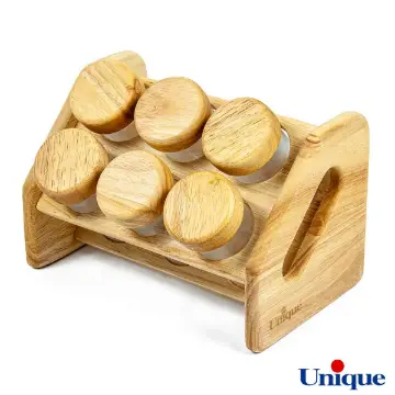 جاادویه 6 تایی چوبی پایه کج یونیک UN-6101