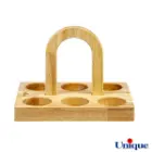 ظرف ادویه چوبی یونیک یک طبقه 6 تایی UN-1504