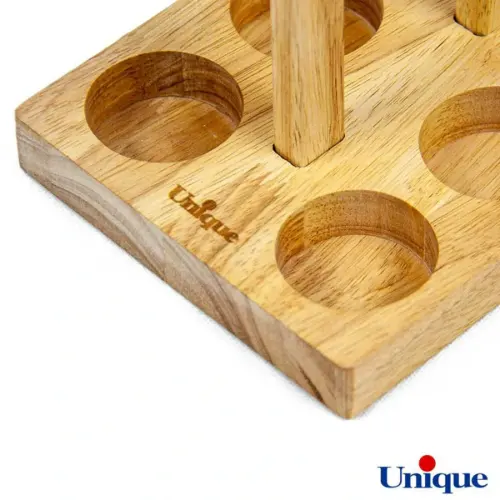 ظرف ادویه چوبی یونیک یک طبقه 6 تایی UN-1504