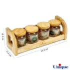 ابعاد پا سماوری چوبی یونیک UN-6133