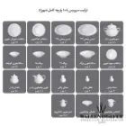 تعداد پارچه های سرویس چینی  شهرزاد طرح سلطانیه طلایی والندورفر