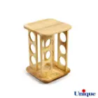 پایه ست جاادویه ای گردان چوبی یونیک مربع 12 تایی UN-6111