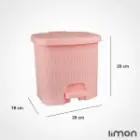 سطل 4 گوش طرح بامبو لیمون سایز کوچک (3لیتری)