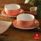 چینی-زرین-فنجان-ونعلبکی-کاپوچینو،-لاته-ماربل