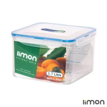 ظرف فریزری مربع 3/7 لیتری لیمون