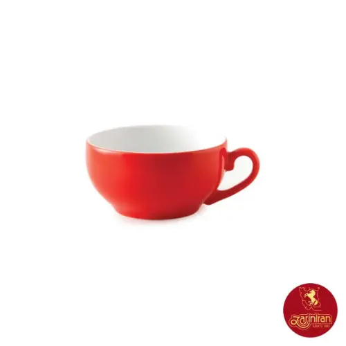 فنجان کاپوچینو لاته چینی زرین ایتالیا اف طرح گیلاس 2 پارچه