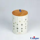 سرویس آشپزخانه 19 پارچه فانتزی درب بامبو طرح ستاره آویز یونیک UN-8096