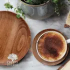 بشقاب چوبی گرد تیریتی متوسط 24 سانتی B2418