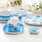سرویس چینی زرین زربن 8 پارچه صبحانه و عصرانه بلوبری